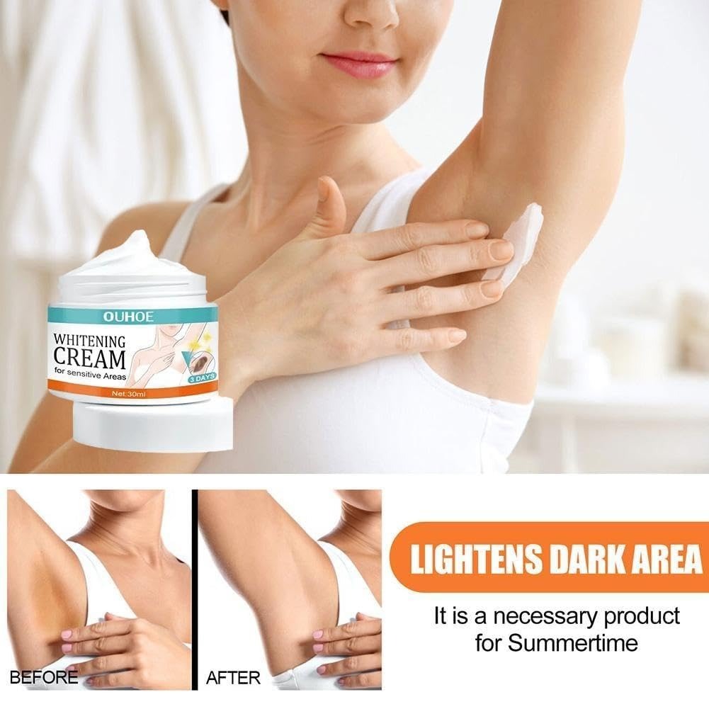 Sensitive Area Brightening Cream for Underarms & Private Areas | For Men & Women
