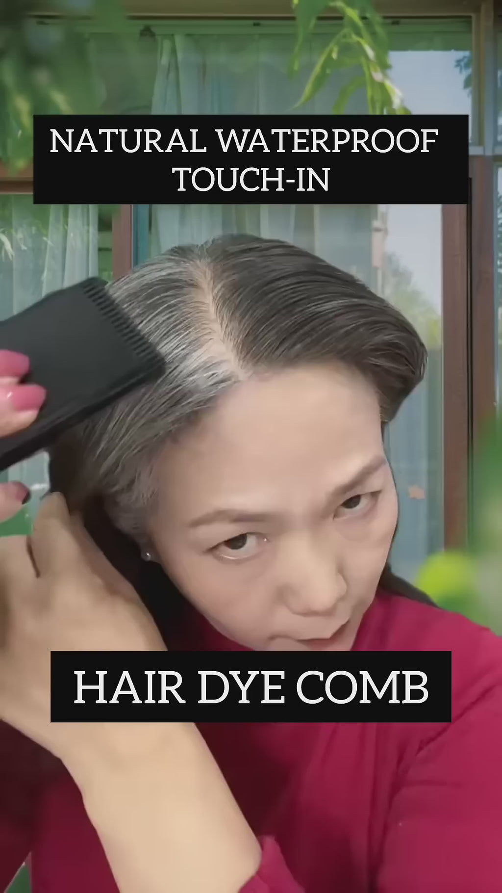 Instant Hair Dye Comb Stick – Quick & Natural Gray Coverage for Men & Women